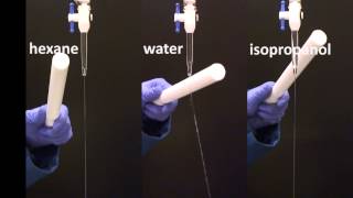 charged rod vs hexanewaterisopropanol [upl. by Samella]