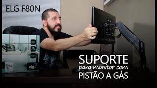 Suporte para Monitor com pistão a gás ELG F80N ResterTECH [upl. by Enimzzaj774]