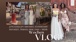 VLOG  Junggesellen Abschied Standesamt Hochzeit TK Maxx Zara HampM  mehr  Victoria Hadithi [upl. by Atteynek]