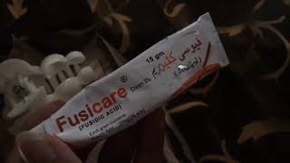 Fusidic cream 100 Honest reviewUse for Allergy skinClear Forehead Small bumps [upl. by Esadnac]