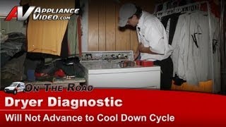 Whirlpool Dryer Repair  Will Not Advance To Cool Down Cycle  Timer [upl. by Hakaber]