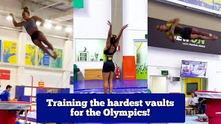 Rebeca Andrades Cheng amp Amanar Vault Training 🔥  March 2024  Olympic ready [upl. by Giliane]