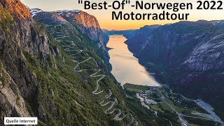 quotBestOfquotMotorradtour Norwegen 2022 [upl. by Odoric]