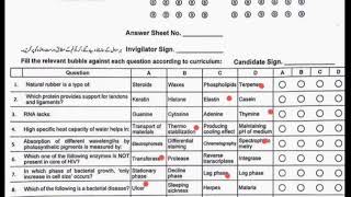 Todays Class 11th Biology Mcqs Answer key federal board 2024 [upl. by Aihsela]