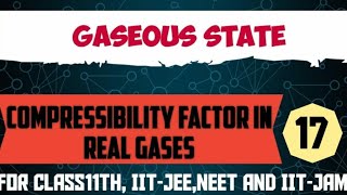 Compressibility Factor  Deviation of Real Gas From Ideal Behaviour  States Of Matter  NEET  JEE [upl. by Fredie]