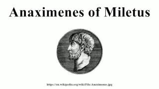 Anaximenes of Miletus [upl. by Cochrane856]