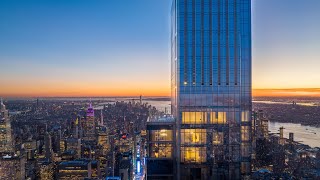 INSIDE the 250000000 Penthouse at Central Park Tower  The Highest Apartment in the World [upl. by Ahilam]