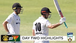 WA take charge with Marsh century record partnership  Sheffield Shield 202223 [upl. by Rap390]