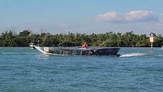 The Batboat cruising back to the docks 2023 OPA Race Englewood FL [upl. by Toy]