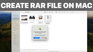 How to Create a Rar File on Mac Tutorial [upl. by Llerrut965]