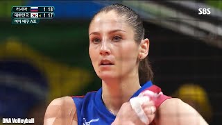 โคเชเลว่า vs เกาหลีใต้ โอลิมปิก 2016 Tatiana Kosheleva vs korea volleyball olympics [upl. by Enawd]