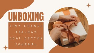 TINY CHANGE DAILY DIARY PLANNER 2024100 DAYS GOAL GETTER JOURNALUNBOXINGGuided Journaling [upl. by Hennahane]