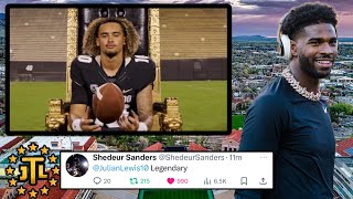 🚨BreakingColorado Buffaloes QB Shedeur Sanders INCREDIBLE REACTION To Julian Lewis Committing‼️ [upl. by Long]