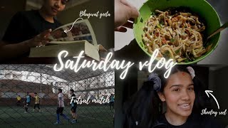 Saturday vlog fun with flatmate🍄 mushroom choila movie medicalstudent [upl. by Neraj]