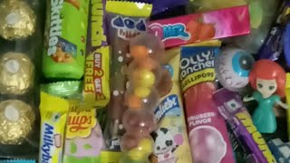 Many Candies lollies toys jellies chocolates  wafers kisses toffees [upl. by Gish]