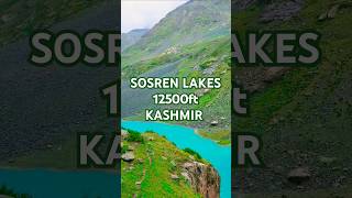 SOSREN LAKES12500ft explore mountains nature himalayas southkashmir alpinelake pahalgam [upl. by Bresee54]