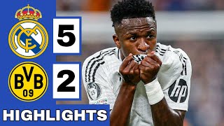 ⚪️Real Madrid vs Borussia Dortmund 52 Extended HIGHLIGHTS  UEFA Champions League [upl. by Manson522]