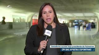 CPI das Apostas Esportivas ouve a presidente do Palmeiras Leila Pereira nesta quartafeira 5 [upl. by Millan]