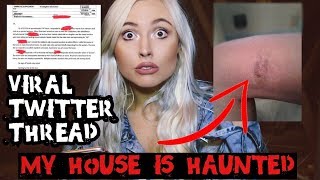 VIRAL HAUNTED HOUSE GHOST STORY Scariest Twitter Thread [upl. by Hahnke]