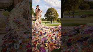 Isha Ambani in a sari gown that took 10000 hours to complete for MetGala  Vogue India [upl. by Dorita488]