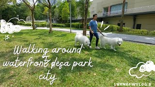 WALKING AROUND WATERFRONT DESA PARK CITY LHYNOFWVLOGS [upl. by Irot129]