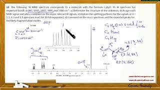 RMN  Determinar estructura a partir de espectro de RMN [upl. by Buna]