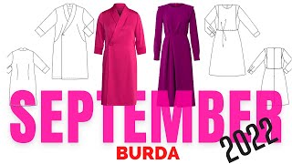 BURDA 92022 Line Drawings  Burda Style September [upl. by Oiromed678]