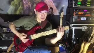 Kiesel Osiris Crimson Red with Allan Holdsworth pickups quick test [upl. by Gan]