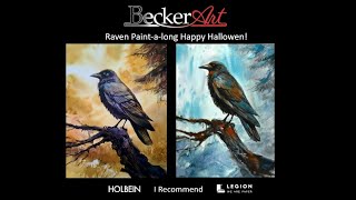 BeckerArt Raven Paintalong [upl. by Lentha]