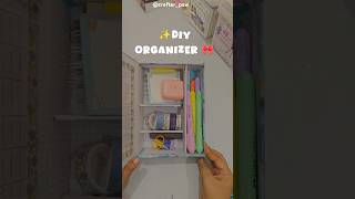 ✨ DIY ORGANIZER WITH CARDBOARD 🎁🎀 diy craft shorts handmade organizer [upl. by Mayhew604]