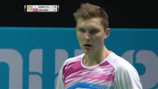 Dubai World Superseries Finals 2017  Badminton Day 3 M4MS  Chou Tien Chen vs Viktor Axelsen [upl. by Oyam]