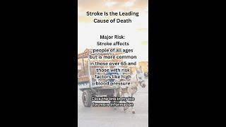 Stroke Leading Cause of Death amp Major Risk Factors shorts [upl. by Enaelem]