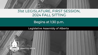 November 20th 2024  Afternoon Session  Legislative Assembly of Alberta [upl. by Chelton]