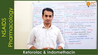 NSAIDs Pharmacology Part 5 Ketorolac and Indomethacin Pharmacology [upl. by Dreher]