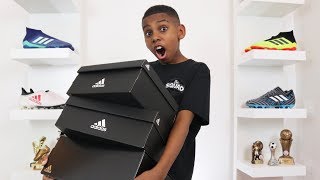 TRIPLE ADIDAS FOOTBALL BOOTS  CLEATS UNBOXING  PRODIRECT SOCCER [upl. by Ynner]