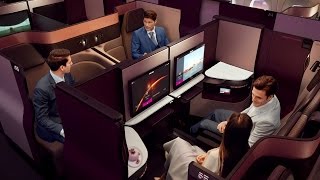 Introducing Qsuite  Qatar Airways New Business Class [upl. by Walcoff]