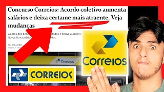 Correios fecha acordoreestruturação Absurda Salário final Médio até 14 Mil Concurso Correios [upl. by Ahtekal]