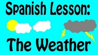 Discussing the Weather in Spanish  El Tiempo [upl. by Treulich]