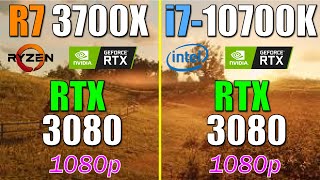 Ryzen 7 3700X vs i7 10700K  RTX 3080  1080p Test in 10 Games [upl. by Aicsile]