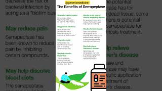 youtubeshorts healthylifestyle genericmedicine  Serratiopeptidase tablets 10mg Uses in English [upl. by Euqina]