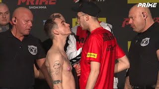 JAĹš KAPELA VS ZIEMOWIT KOSSAKOWSKI  WAĹ»ENIE I FACE TO FACE PRZED PRIME SHOW MMA [upl. by Charmian953]