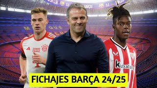 ANÁLISIS FICHAJES FC BARCELONA 202425  KIMMICH NICO WILLIAMS [upl. by Hamirak]