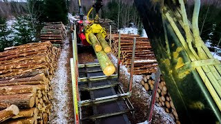 Very heavy spruce for timber crane 3 [upl. by Jorgan675]