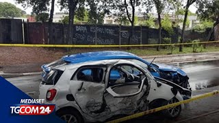 Incidente Roma un testimone quotLautista del Suv mi rideva in facciaquot [upl. by Parris]