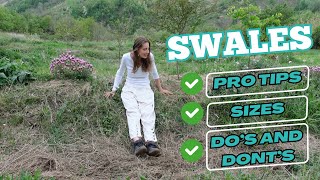 Before You Create Permaculture Swales Watch this Swale Guide and Example [upl. by Kciredorb]