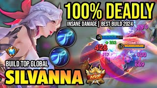 SILVANNA BEST BUILD 2024 • BUILD TOP GLOBAL SILVANNA GAMEPLAY  MOBILE LEGENDS✓ [upl. by Arded]