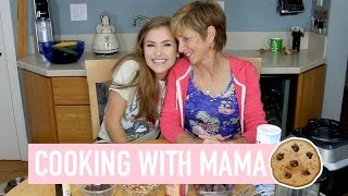 HEALTHIEST COOKIES IN THE WORLD VEGANGLUTEN FREE RECIPE  COOKING WITH MY MOM  Mel Joy [upl. by Narrad97]