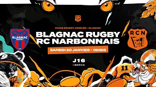 Championnat Nationale1  Blagnac Rugby  RC Narbonnais [upl. by Nanor]