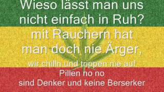 Ganja Man Ich rauch mein Ganja text [upl. by Delly308]