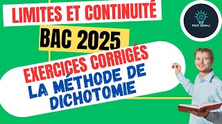 Exercices De Continuité la méthode de Dichotomie [upl. by Notsgnal]